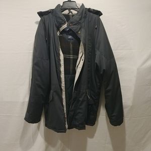 Men's Harbor Bay winter coat/jacket. 2XTall. Dark blue color. Excellent cond.